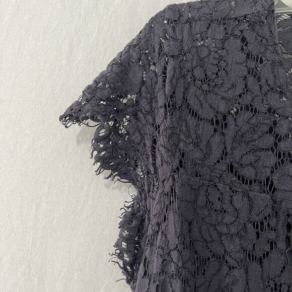 Jessica Simpson Maternity Blue Lace Overlay Dress Size Large Special Event Party - Picture 3 of 12